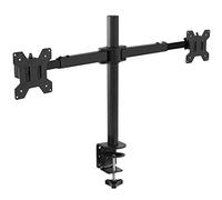 VIVO Dual Monitor Curved Horizontal Array Desk Mount Stand fits Screens up to 27 inches (STAND-V002E)