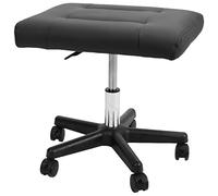 VIVO Ergonomic Mobile Footrest with Wheels, Height Adjustable Desk Stool with Thick Padding