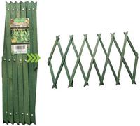 Vivo Expanding Green Wooden Trellis Climbing Plants Fence Panel Screening Lattice - 180 X 90Cm