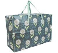 Vivo Extra Large Jumbo Reusable Strong Laundry Shopping Bags With Zip - Daisy