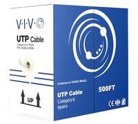 VIVO 500ft Bulk Cat6, CCA Ethernet Cable, 23 AWG, UTP Pull Box, Cat-6 Wire, Indoor, Network Installations, Gray, CABLE-V006