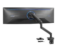 VIVO Heavy Duty Aluminum Ultrawide Monitor Tension Arm for 40 inch Screens up to 20kg, Premium Desk Mount Monitor Stand, Black, STAND-V101E