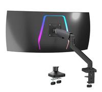 VIVO Heavy Duty Ultrawide Monitor Tension Arm for up to 40 inch Screens, Holds 26.4 lbs, Premium Desk Mount Stand, Black, STAND-V100O