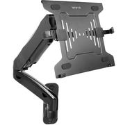 VIVO Height Adjustable Pneumatic Extended Arm Laptop Wall Mount, Full Motion Articulating Notebook Tray, Fits 10 to 15.6 inch Screen, Black, MOUNT-V001GL