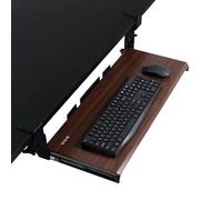 VIVO Large Height Adjustable Under Desk Keyboard Tray C-clamp Mount System 27 33 Including Clamps x 11 inch Slide-Out Platform Computer Drawer for T