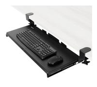 VIVO Large Keyboard Tray Under Desk Pull Out with Extra Sturdy C Clamp Mount System, 69 (84 Including Clamps) x 28 cm Slide-Out Platform Computer