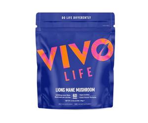 Vivo life - Lion's Mane Mushroom (8:1 Extract) - Boosts Cognitive Functions, Anti-inflammatory, Vegan (60g, 60 Servings)