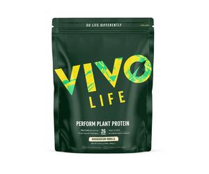 Vivo Life Perform Plant Protein Madagascan Vanilla Protein Nutrition Powder Flavour - 936g