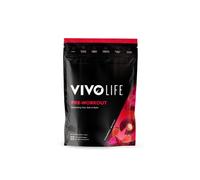 Vivo Life - Pre-Workout Energy Drink Supplement, Improve Performance, Guarana Natural Caffeine, Vegan & Gluten Free, 17 Servings/255g (Strawberry Beetroot)