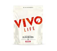 Vivo life - Vegan All-in-One Meal Replacement Shake with 21g Protein, Multivitamins & Minerals, Gut Friendly Bacteria & Electrolytes - 1kg, 25 Servings, Strawberry