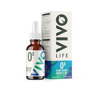 Vivo life Vegan Omega 3 Liquid Drops from Algae, 60ml, 30 Servings, Natural Health Supplement with Fresh Lemon Taste