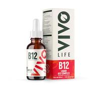 Vivo Life Vitamin B12 Complex, High Potency Health Supplement, Orange Flavour Liquid Drops, 60ml, 60 Servings