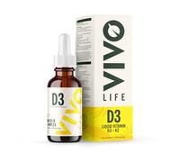 Vivo Life Vitamin D3 K2, 50ml Liquid Complex Drops, 2000iu of D3, Vegan
