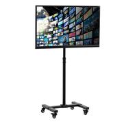 VIVO Mobile TV Display Stand for 13 to 42 inch LED LCD Flat Panel Screens, Rolling Floor Stand Height Adjustable Mount with Wheels STAND-TV07W
