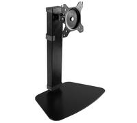 VIVO Pneumatic Free Standing Single Monitor Mount Desk Stand Tall Height Adjustable Arm for Screens up to 32 inches Black STAND-V001V