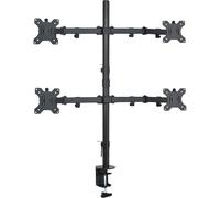 VIVO Quad 13 to 30 inch LCD Monitor Desk Mount, Fully Adjustable Stand with Tilt and Swivel, Holds 4 Screens with Max VESA 100x100, STAND-V004