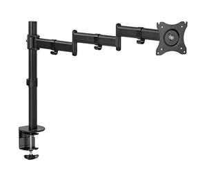 VIVO Single 13 to 32 inch Computer Monitor Desk Mount, Extra Long Adjustable Arm, VESA Stand for 1 Screen, Max VESA 100x100, Black, STAND-V101N
