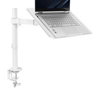 VIVO Single Laptop Notebook Desk Mount Stand Fully Adjustable Extension with Cclamp Fits up to 17 inch Laptops White STAND