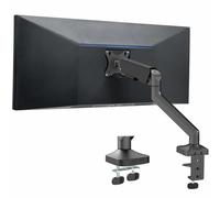 VIVO Single Pneumatic Arm Ultra-Wide Monitor Mount for 40 inch Screens up to 26.4 lbs, Desk Mount Monitor Stand for 1 Ultrawide, Black, STAND-V100O
