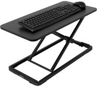 VIVO Single Top 24 inch Scissors Lift Keyboard and Mouse Riser, Height Adjustab