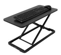 VIVO Single Top 24 inch Scissors Lift Keyboard and Mouse Riser, Height Adjustable Laptop Desk, For Ergonomic Sit Stand Workstations, Black, DESK-V024A