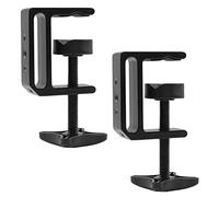 VIVO Steel C-Clamp with 1/4 inch-20 and 3/8 inch-16 Female Socket for Tables, Desk Mount, 1.5 inch Maximum Desktop Thickness, 2 Clamps, MOUNT-CP02