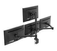 VIVO Steel Quad LED LCD Computer Monitor Heavy Duty Desk Mount, 3 Plus 1 Fully Adjustable Stand, Holds 4 Screens up to 32 inches, STAND-V104A