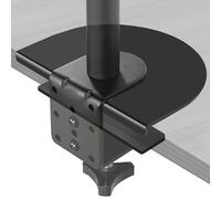 VIVO Steel Reinforcement Bracket Mount Plate for Thin, Glass, and Other Fragile Table Tops, Clamp Compatible with Most Monitor Stand C-Clamp Installations, Black, STAND-AC01R