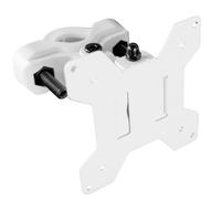 VIVO Steel Universal Bracket Pole Mount with Removable 75mm and 100mm VESA Plate Fits up to 30 inch Screens White MOUNT-POLE01W