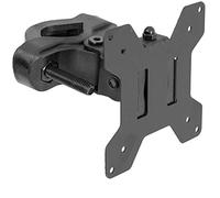 VIVO Steel Universal Bracket Pole Mount with Removable 75mm and 100mm VESA Plate, Fits up to 30 inch Screens, Black, MOUNT-POLE01
