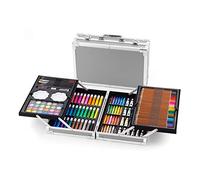 Vivo Technologies 145 Pcs Professional Art Set, Deluxe Aluminium Art Case Painting Set with Sketching Pencils Drawing Pencils, Premium Christmas,Birthday, New Year