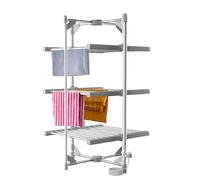 Vivo Technologies 3-Tier Heated Clothes Airer,36 Rails Clothes Drying Rack,150cm Heated Airer, Indoor Foldable Heated Shelves Dry Laundry,300W Efficient Drying Horse Rack 21M Drying Space