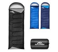 Vivo Technologies Adult 3 Season Backpacking Sleeping Bag, Lightweight, Waterproof, 0-20°C, Black, 80cm x 220cm, Mummy Shape, Kids & Adults, Hunting, Camping, Hiking, Outdoor Travel