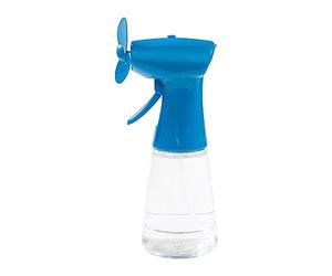 Vivo Technologies Blue Water Misting Spray Handheld Fan, Cooling Personal Portable Mist Fan Outdoor Air Water Mist Bottle Fan For Home Office 400ml