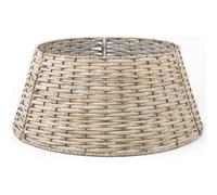 Vivo Technologies Christmas Tree Skirt Woven Willow Xmas Tree Collar 3-Piece Folding Rattan Cover - 50Cm