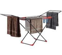 Vivo Technologies Clothes Airer Winged, 18M Winged Airer, Foldable Metal Laundry Drying Rack with 52 Sock & Underwear Clips, Clothes Dryer Rack for Indoor & Outdoor Use