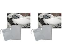 Vivo Technologies Magnetic Car Windscreen Cover Universal Frost Ice Snow Winter Cover Protector, All Seasons Screen Protector for Car Windshield Cover with Pouch (Pack of 2)