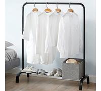 Vivo Heavy Duty Metal Clothes Rail Black