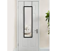 Vivo Technologies Over the Door Mirror - Full Length Hanging Door Mirror for Bedroom, Bathroom, Dorm, Wardrobe, 106x36cm Black
