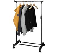 Vivo Technologies Puregadgets© Adjustable Mobile Tidy Clothes Coat Garment Clothing Hanging Rail Rack Clothes Rail Storage Stand Castors on Wheels
