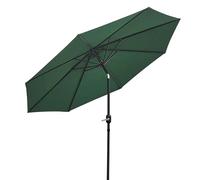 Vivo Technologies Round Garden Umbrella - 2.7M, UV 30+ Sun Shading Protection, Hand Crank Tilt, Waterproof for Outdoors