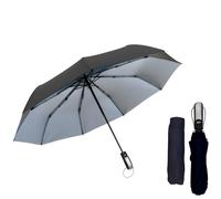 Vivo Technologies Unisex Windproof Travel Umbrella, 103cm Canopy, Durable Polyester, Waterproof & Reinforced, Comfortable Handle, Fast-Drying, Protective Carry Sleeve - Large Coverage for Two