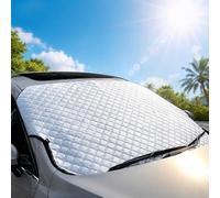 Vivo Technologies Windscreen Cover Heavy Duty, Windscreen Sun Shade UV Reflective for Summer, Ice Frost Snow Windshield Protector for Winter,Van 4X4 SUV (147x100cm)