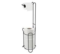 Vivo Toilet Paper Roll Holder Floor Free Standing Bathroom Tissue Loo Rolls Storage