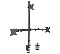 VIVO Triple LCD Monitor Desk Mount Stand Heavy Duty & Fully Adjustable 3 Screens up to 27" ~ (by)