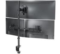 VIVO Triple Monitor Extra Tall Desk Mount for up to 49 inch Ultrawides on Center Bracket and 27 inch Screens on Side Brackets, Holds up to 44 lbs, Black, STAND-V103T