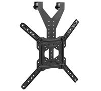 VIVO TV Hanger Bracket for 24 to 55 inch Flat and Curved Screens, Light Weight Steel Design, Height Adjustable Cross Bar, Loft Bed, Thin Door TV Mount, Max VESA 400x400, Black, MOUNT-TV01LB