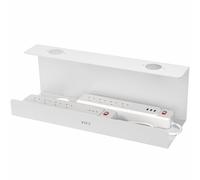 VIVO Under Desk 17 inch Extra Deep Cable Management Tray, Power Strip Holder, Cord Organizer, Wire Tamer for Office and Home, White, DESK-AC16-1CW