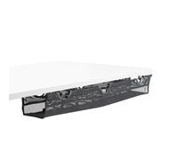 VIVO Under Desk 36 inch Mesh Net Cable Management with Power Strip Holder, Wire Organizer, Adjustable Home Office Standing Desk Cord Storage, Black, DESK-AC36MH-S