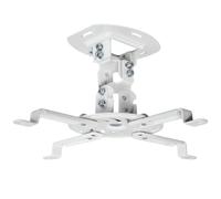 VIVO Universal Adjustable Ceiling Projector Mount for Regular and Mini Projectors with Extending Arms White MOUNT-VP01W